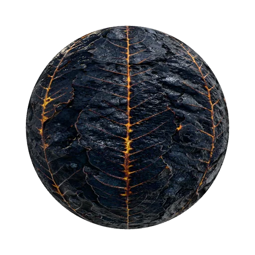 сделай текстуру листика который был выращен на дереве в… — seamless organic PBR material preview