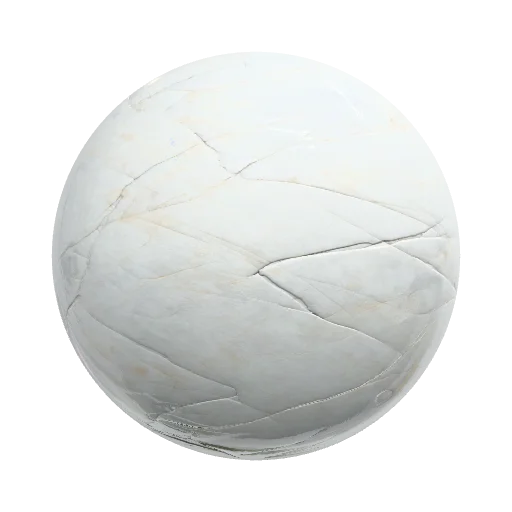 A refined aged white marble surface with a warm ivory… — seamless stone PBR material preview