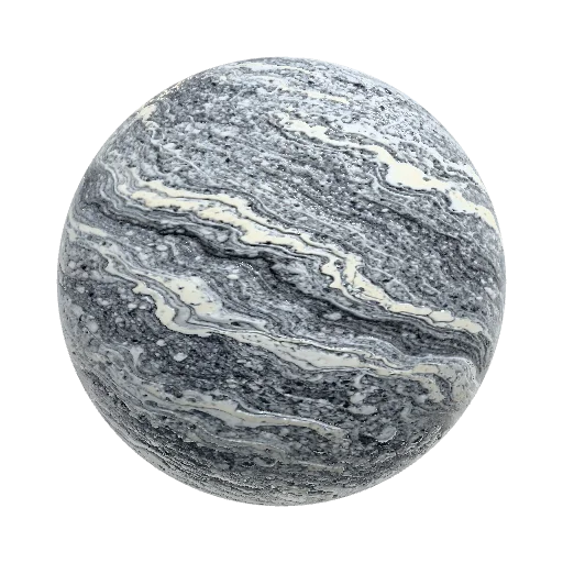 Granite kitchen countertop with heavy buttermilk… — seamless stone PBR material preview