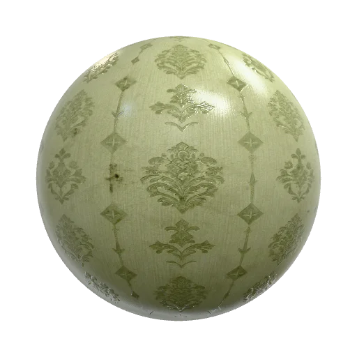 Create an Old, Horror, Green, Wallpaper Pattern for a… — other PBR material preview