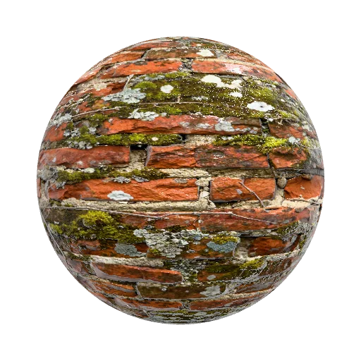 Seamless PBR texture of ancient, decaying brick… — stone PBR material preview