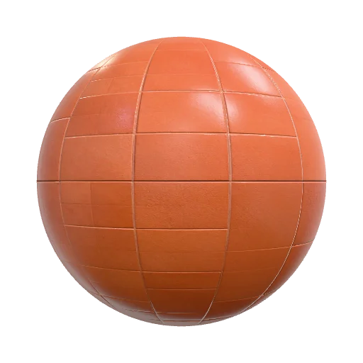 red square terracotta — seamless stone PBR material preview