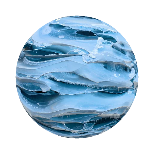 Wall of ice. As if there was a waterfall that got… — seamless stone PBR material preview