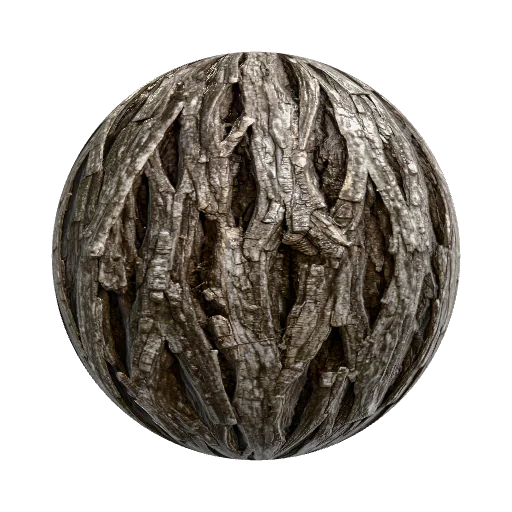 Текстура коры дерева — wood PBR material preview