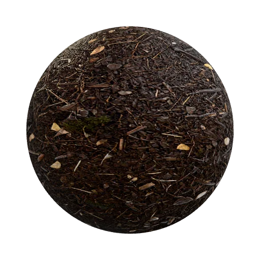 Forest dirt — seamless ground PBR material preview
