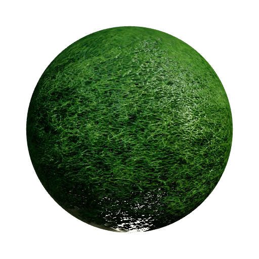 draw a lawn with grass — seamless organic PBR material preview