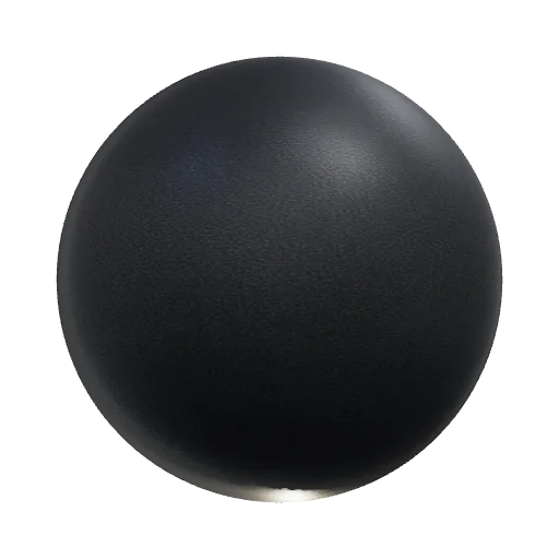 realistic matte black metal texture, powder coated steel surface, subtle grain, — seamless metal PBR material preview