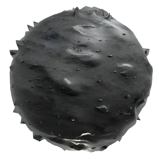 Stylized painterly volcanic ash ground terrain, hand-painted RTS game
texture, fine soft cinder and ash coating over pac — seamless ground PBR material preview