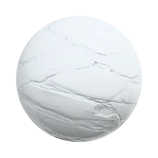 Seamless PBR texture of luxurious white marble… — seamless stone PBR material preview