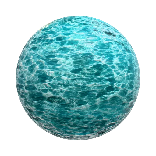 sea lagoon gentle waves — organic PBR material preview