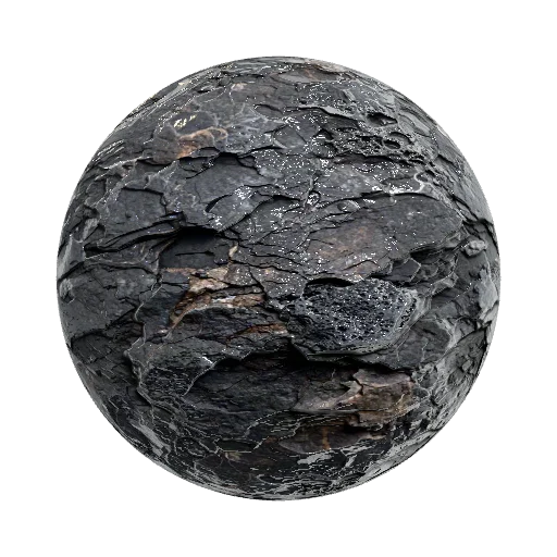 make dark fantasy erroded rock material — seamless stone PBR material preview