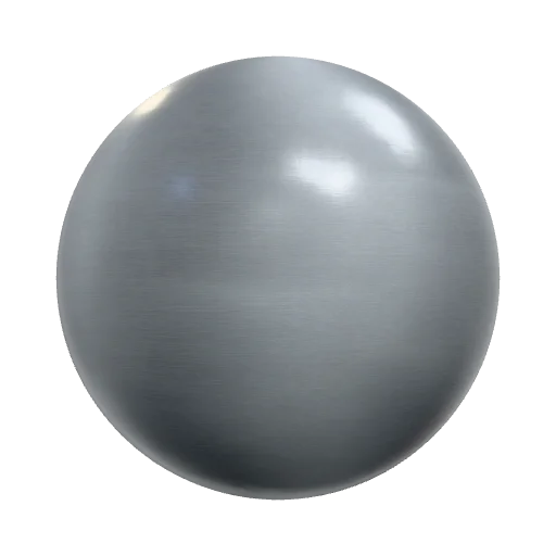 Cloudy, smooth metal with maximum luster and faint… — seamless metal PBR material preview