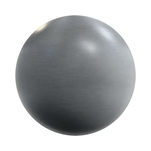clean shiny metall, medium amounf of small scratches — seamless metal PBR material preview