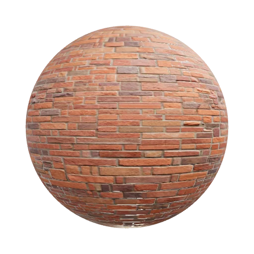 Brick wall — seamless stone PBR material preview