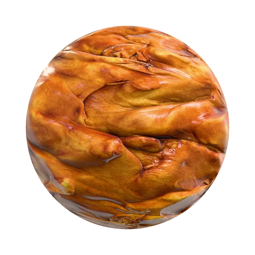 roasted goose skin, close-up surface only. Rich… — seamless organic PBR material preview