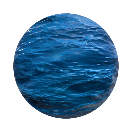 Hyperrealistic ocean surface, from close. Deep blue… — seamless other PBR material preview