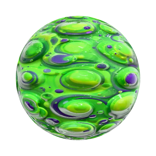 Cartoon Game Poison texture seamless — seamless organic PBR material preview