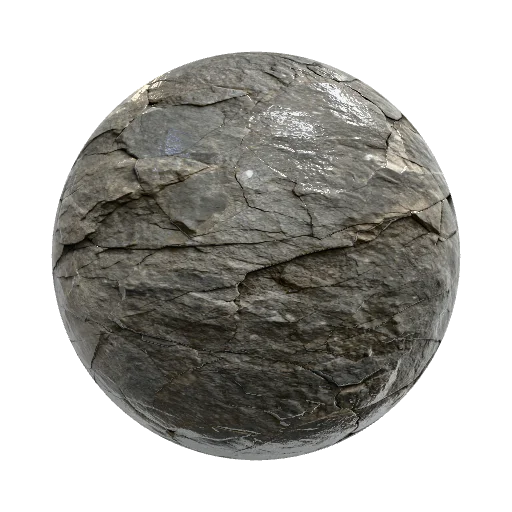 камень с трещинами — stone PBR material preview