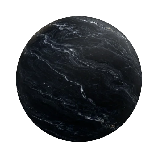 Galaxy Stary Black Marble — stone PBR material preview
