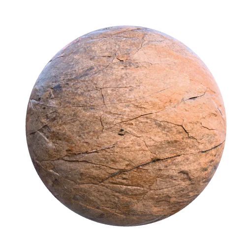 камень с трещинами — seamless stone PBR material preview