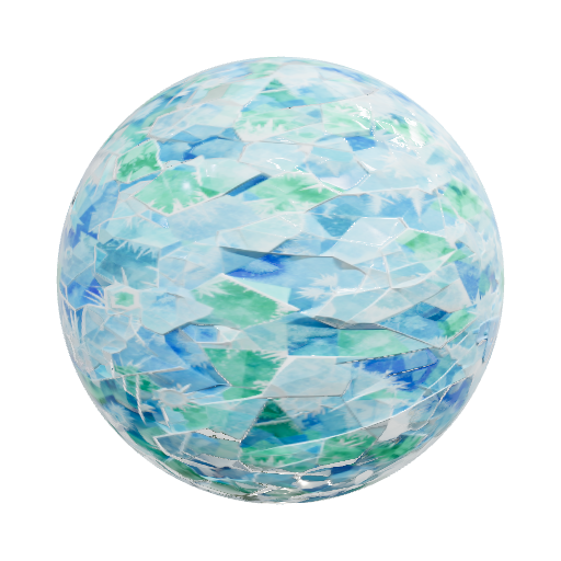 Icy floor n64 style — seamless ground PBR material preview