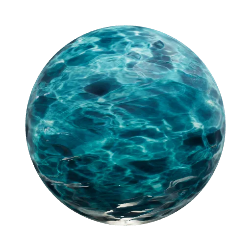 Hyperrealistic ocean surface material. PBR. — seamless organic PBR material preview