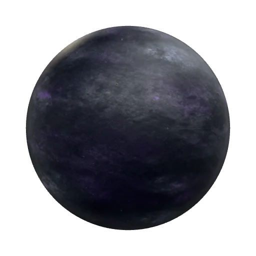 Grungy Flat alien Metal,, dark grey purple — seamless metal PBR material preview