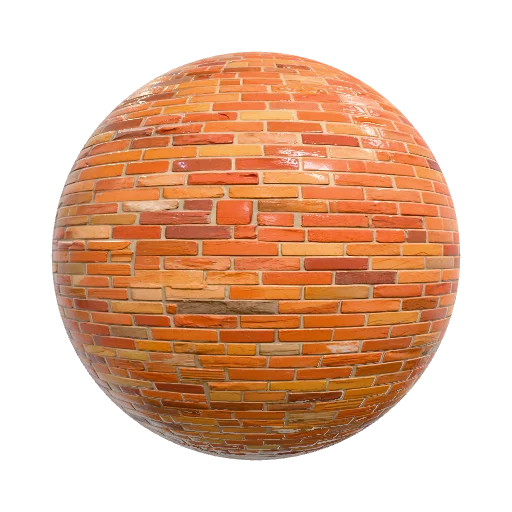 Мультяшная кирпичная стена — seamless other PBR material preview