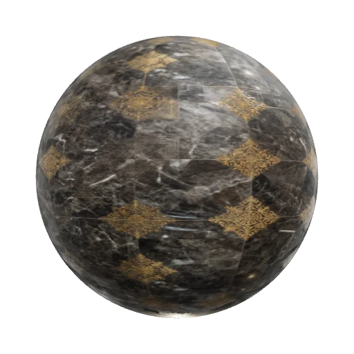 dark texture tile of AAA game palace hall high quality… — seamless stone PBR material preview