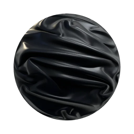 matte black crepe fabric, plain weave, soft drape… — fabric PBR material preview