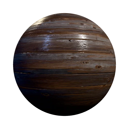 weathered oak planks — seamless wood PBR material preview