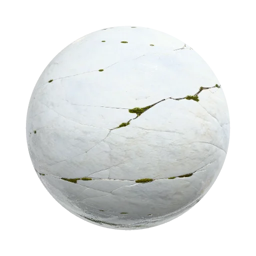 белый мрамор с сильными глубокими трещинами не частыми… — seamless stone PBR material preview
