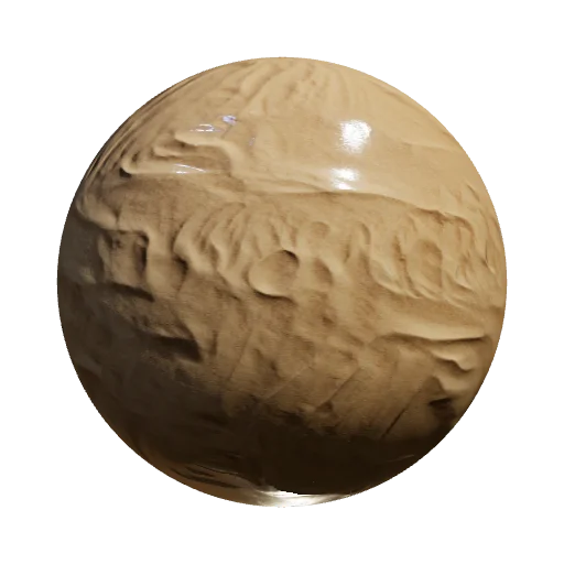 песок — seamless ground PBR material preview