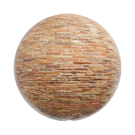 stylized brick wall — seamless tile PBR material preview