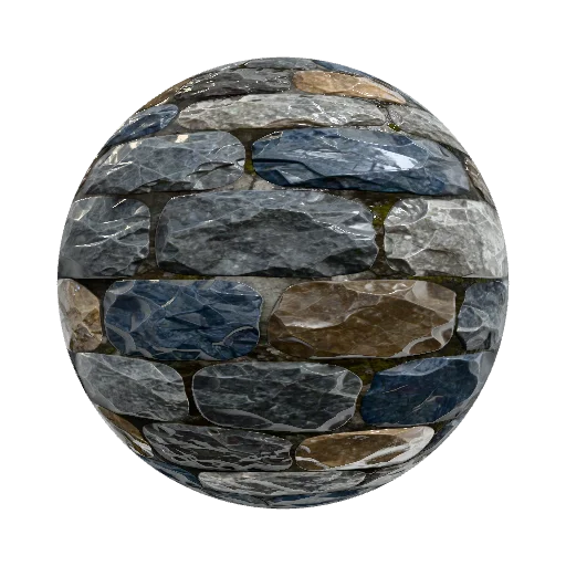 Seamless tileable PBR texture of beautiful polished… — stone PBR material preview