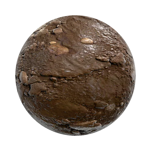 High-quality realistic muddy ground texture for a AAA… — seamless ground PBR material preview
