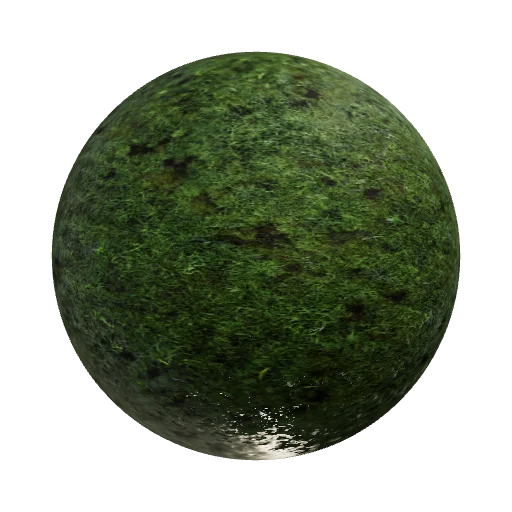 grass land material for terrain in rts historical game — seamless organic PBR material preview
