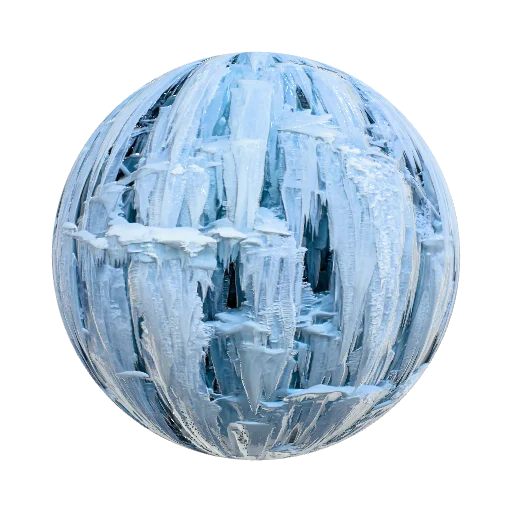 Wall of ice. As if there was a waterfall that got… — seamless stone PBR material preview