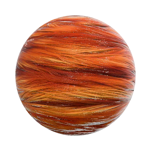 Generate a seamless PBR material for a fox fur texture… — seamless organic PBR material preview
