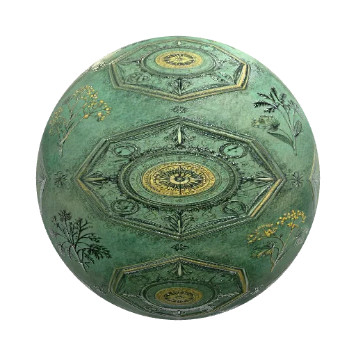 could you make victorian witch hex style wallpapper — organic PBR material preview