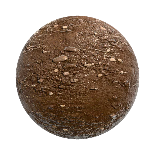 High-quality realistic natural soil ground texture… — seamless ground PBR material preview