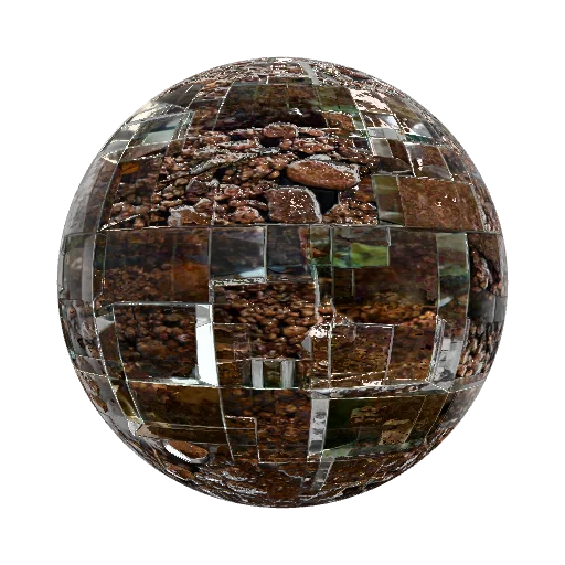 minecraft glass drit block — seamless other PBR material preview