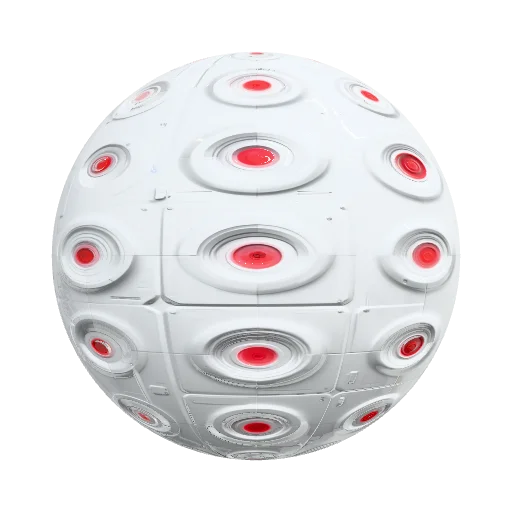 Minimalist futuristic industrial wall panel… — seamless metal PBR material preview