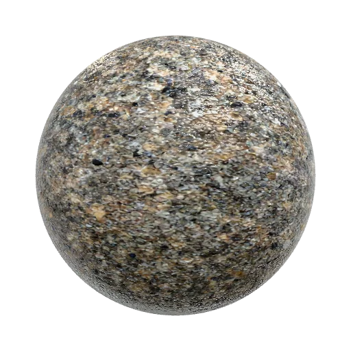 polished granite rock — seamless stone PBR material preview
