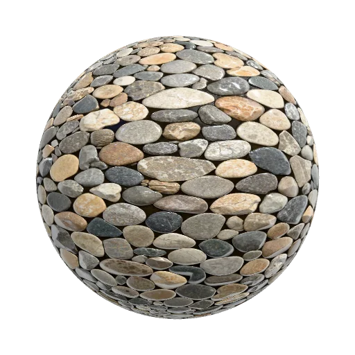texture in the form of stones next to each other… — seamless stone PBR material preview