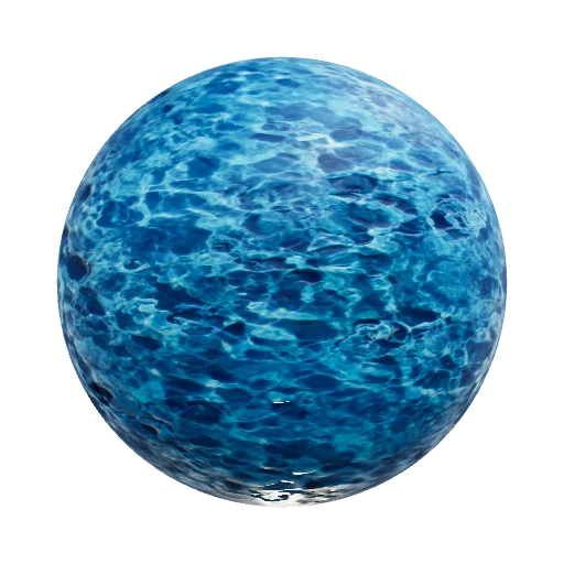 extremely realistic water texture — seamless organic PBR material preview