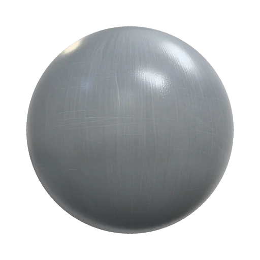 Cold rolled industrial steel sheet, neutral light gray… — seamless metal PBR material preview