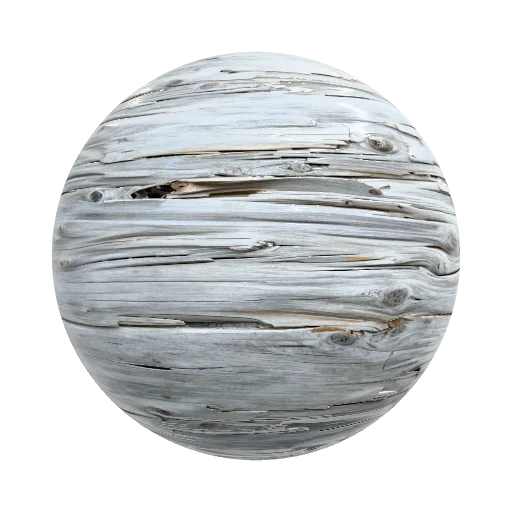 Hack-sawn cypress driftwood, weathered smooth… — seamless wood PBR material preview