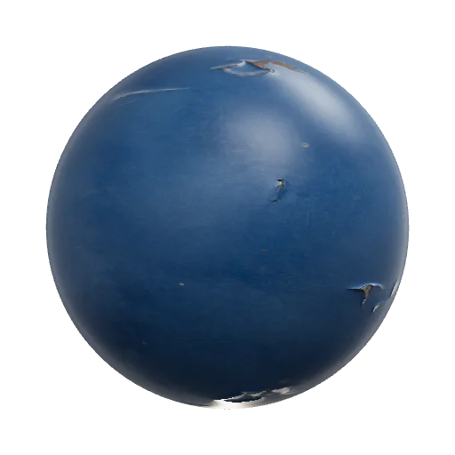 Painted blue metal — seamless metal PBR material preview