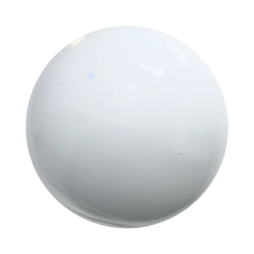 White plastic with scratches — seamless metal PBR material preview